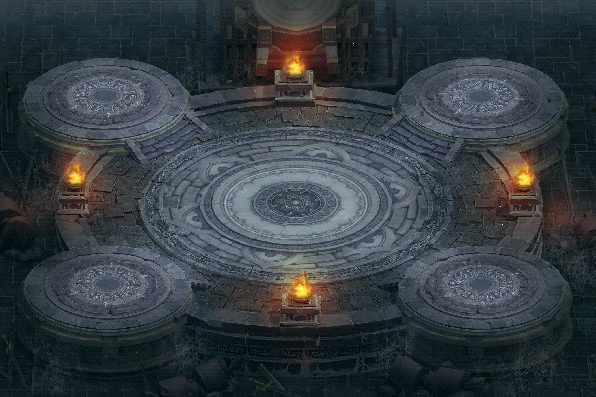 传奇真彩地图素材高清地砖复古风格界轮之柩泡点擂台BOSS